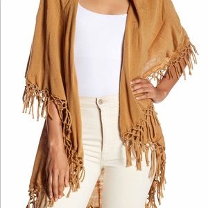 Crochet fringe knit vest